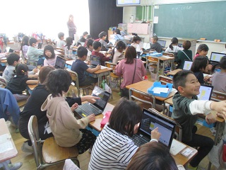 ②１年　タブレット学習