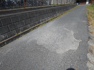 道路補修前